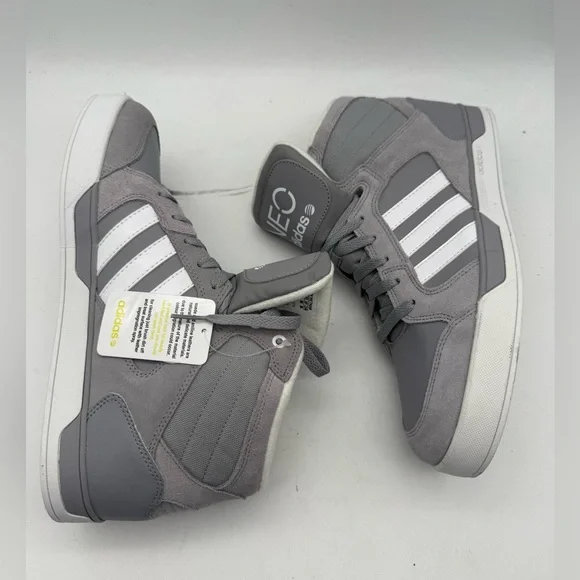 BRAND NEW 2012 Adidas NEO Upshur Basketball Gray High Tops G66472 Size 11 US - Picture 5 of 8